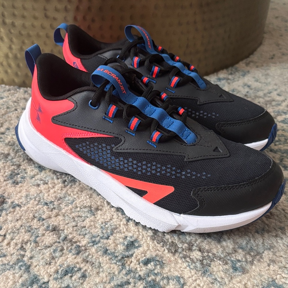 Kids Black and orange Athletic Sneakers - Lightweight Comfort